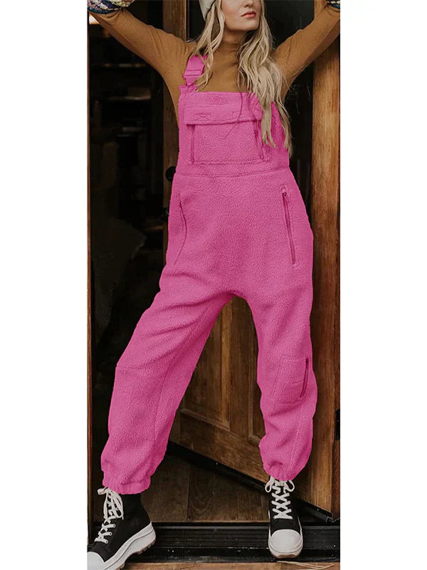 Theravelle | Thermo overall van fleece voor dames met zakken met rits