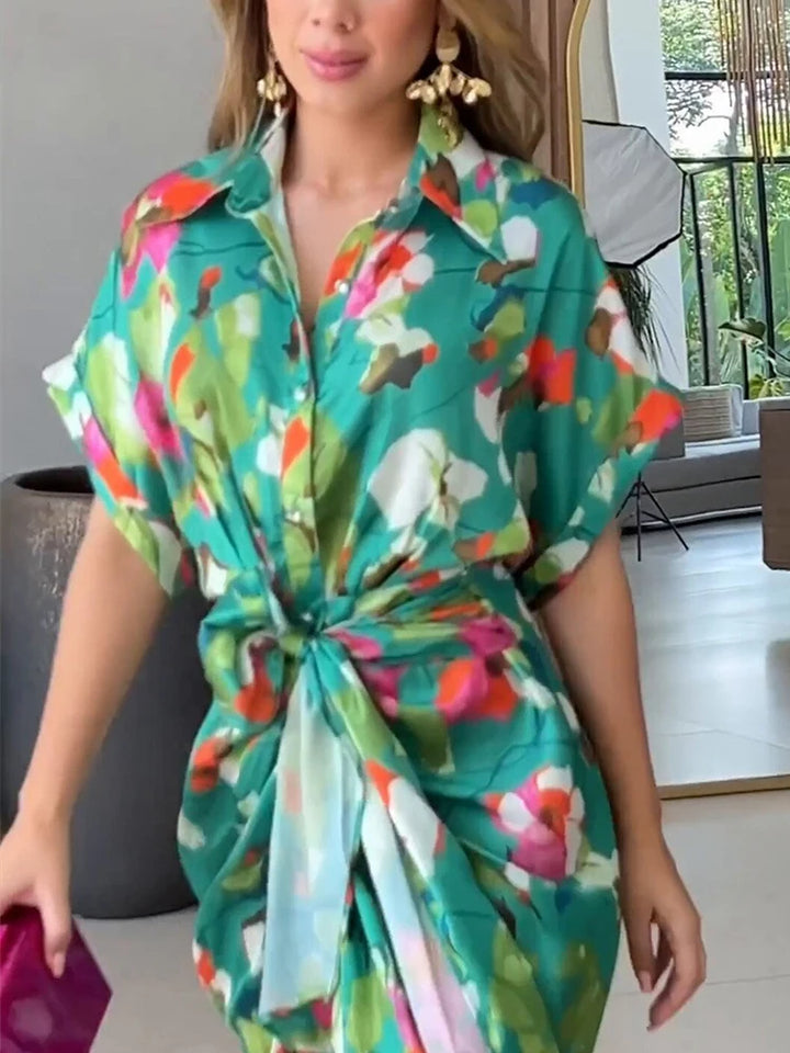 Blenda | De Bloombound Maxi Dress met vetersluiting