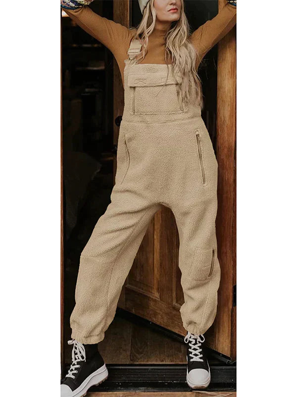 Theravelle | Thermo overall van fleece voor dames met zakken met rits