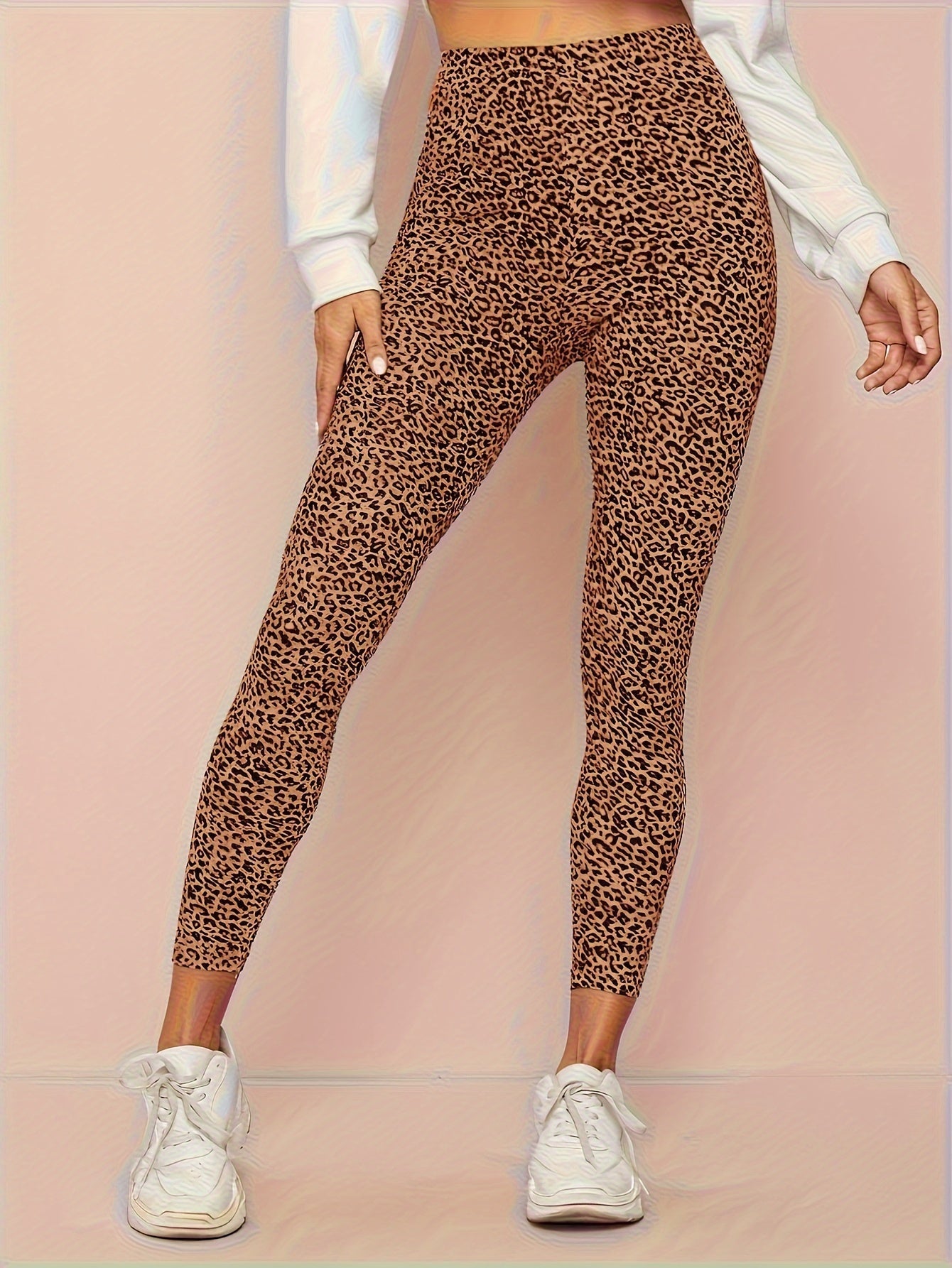 Luna | Legging met luipaardprint en hoge taille