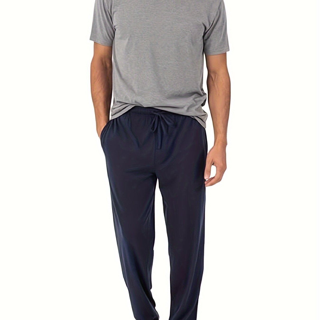 Matteo | Comfortabele heren pyjamabroek in effen kleur