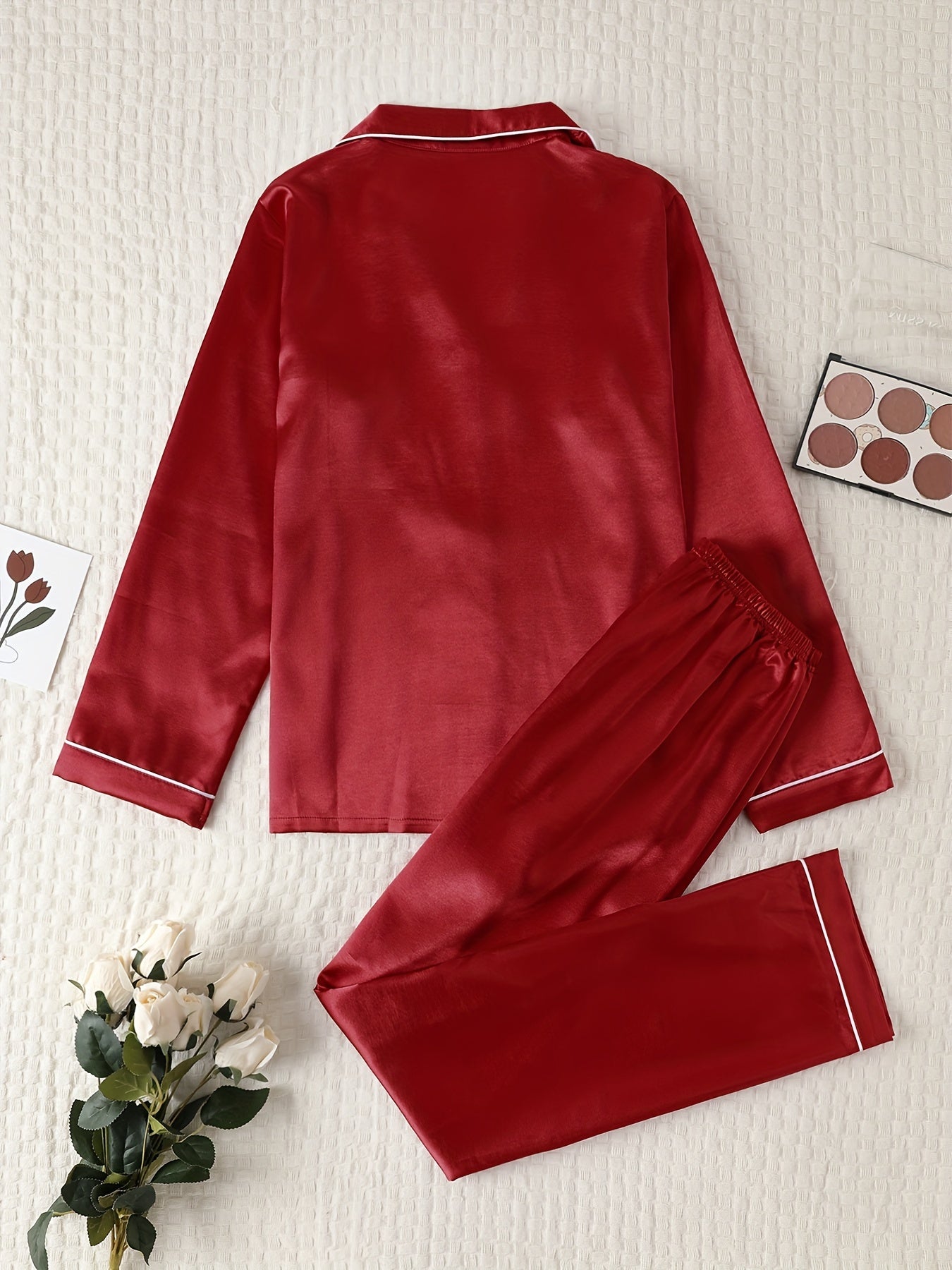 SlumberLux | Satin Elegance Pajama Set