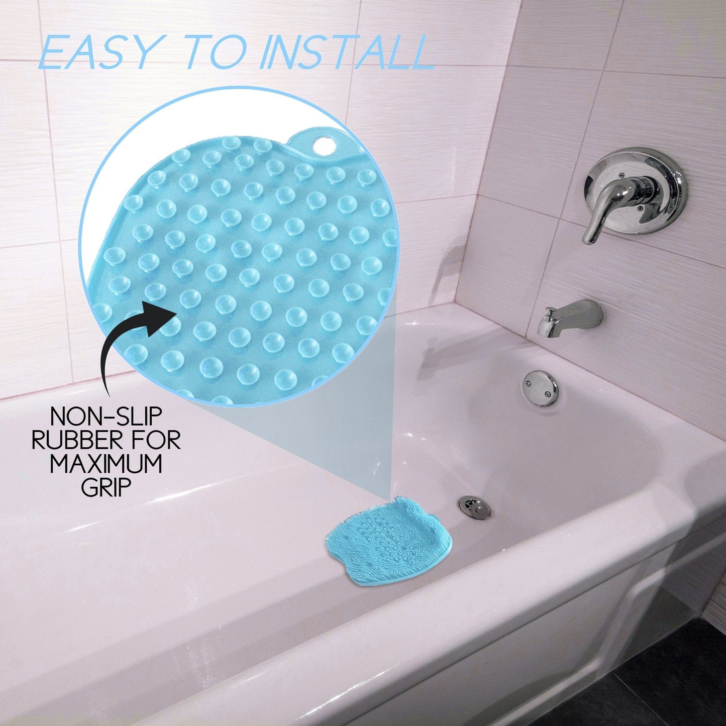 RejuviFoam - Douche voet massager scrubber & reiniger