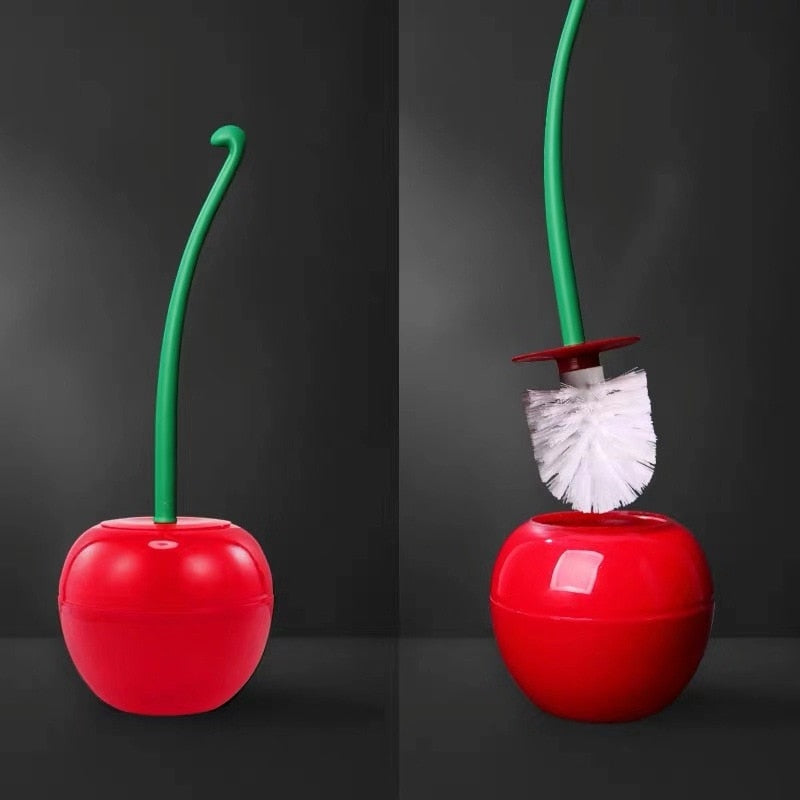 CherryFlush | Elegante Kersen Toiletborstelgarnituur