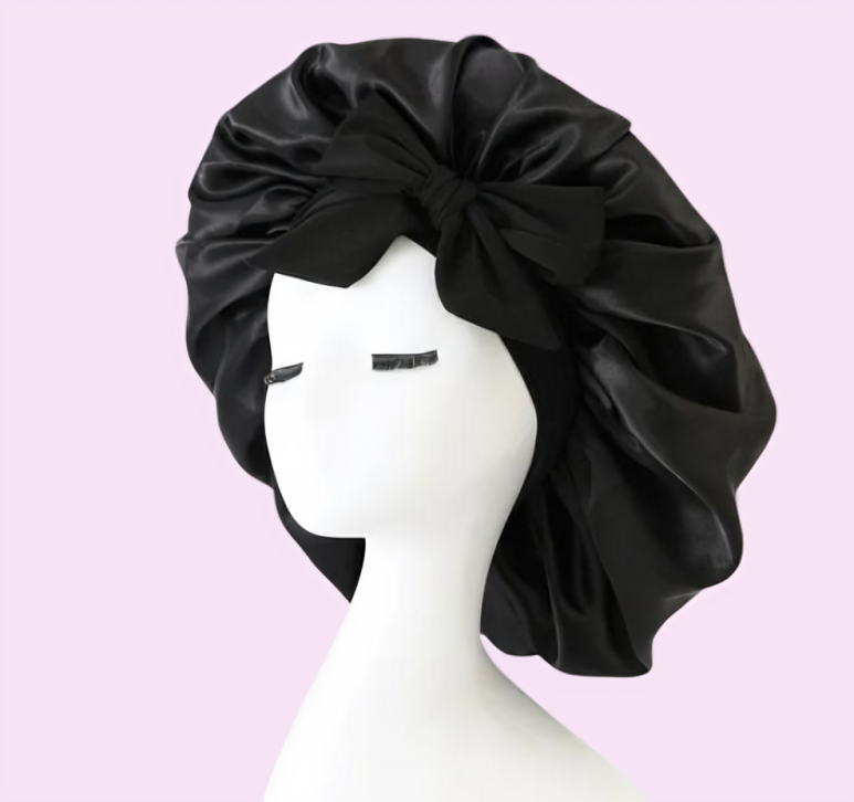 FrizzShield | Luxe zijden satijnen nachtmuts