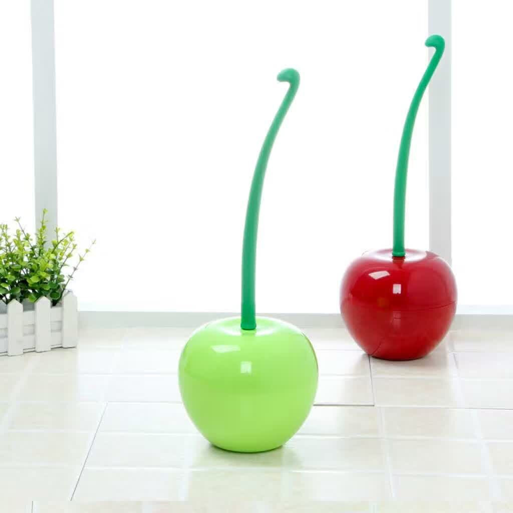 CherryFlush | Elegante Kersen Toiletborstelgarnituur