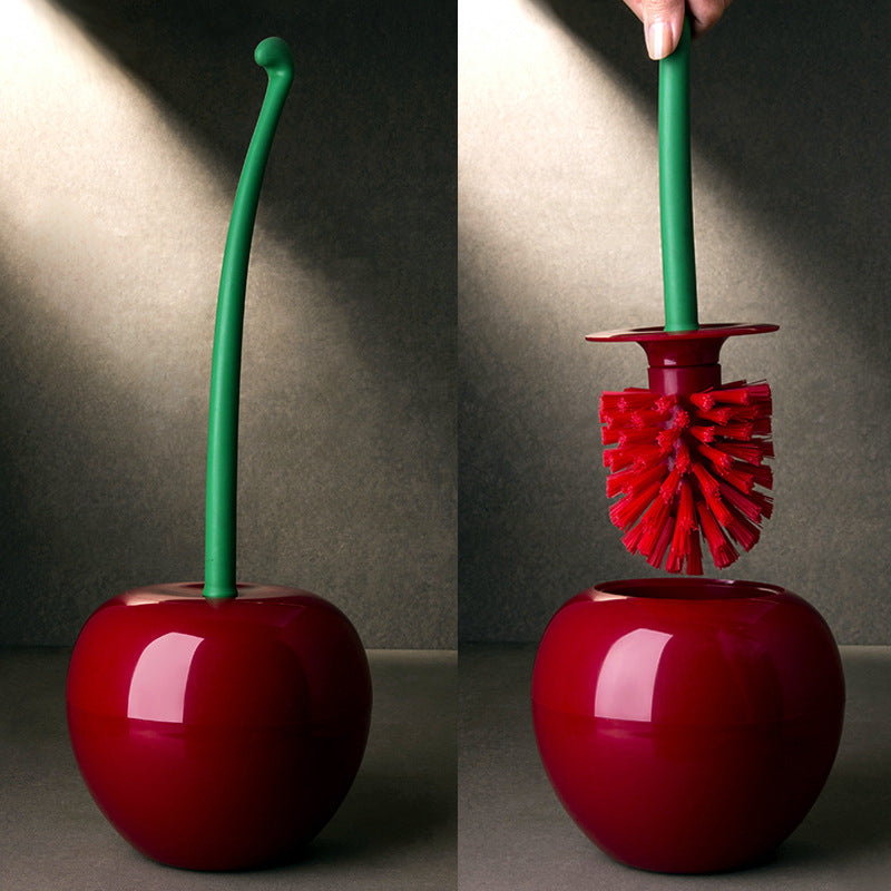 CherryFlush | Elegante Kersen Toiletborstelgarnituur