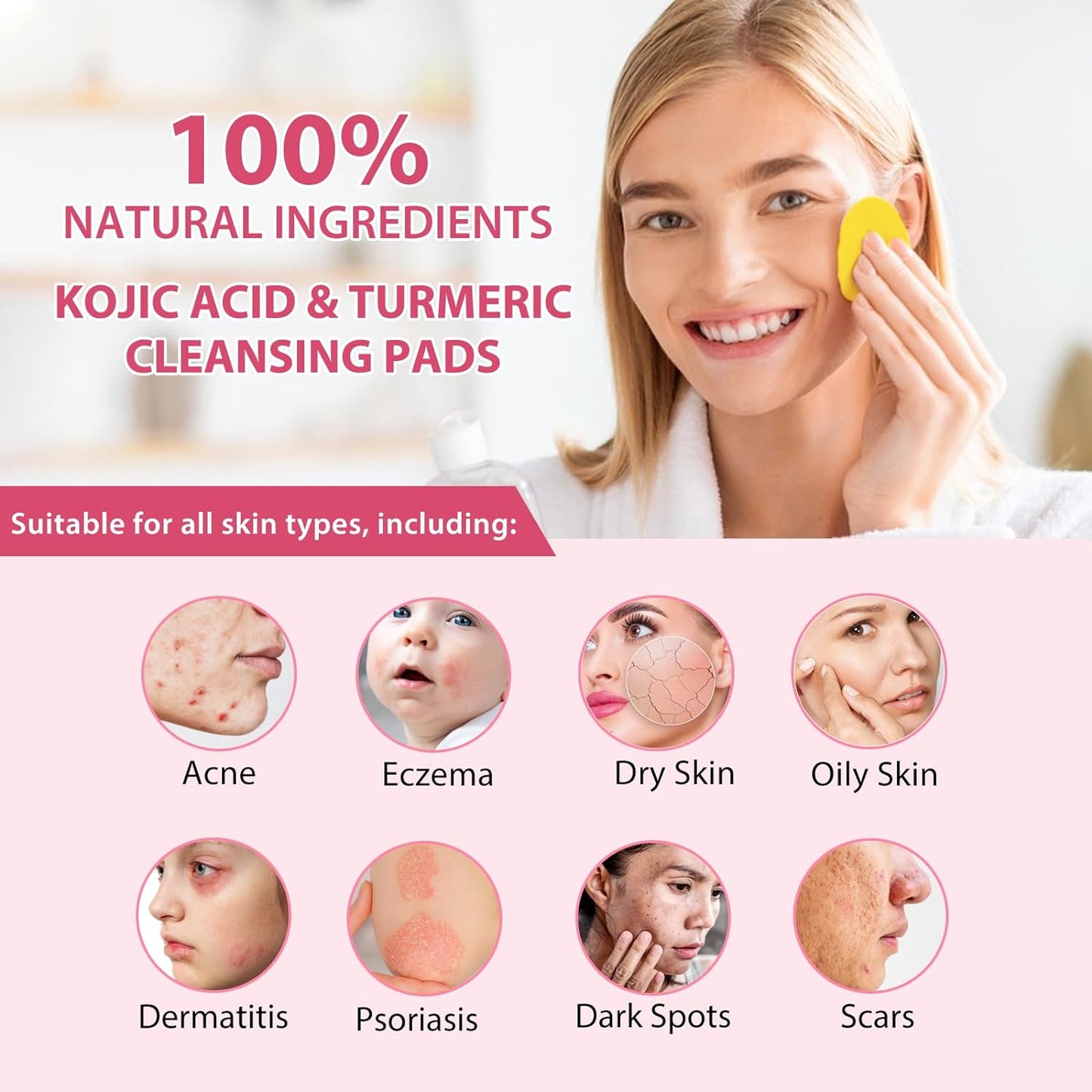 RadiancePads | Kurkuma en kojinezuur pads