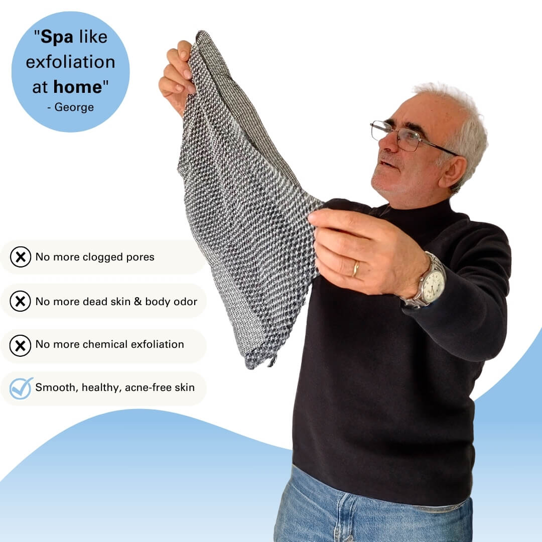 ScrubGlow | Antibacteriële scrubdouchehanddoek