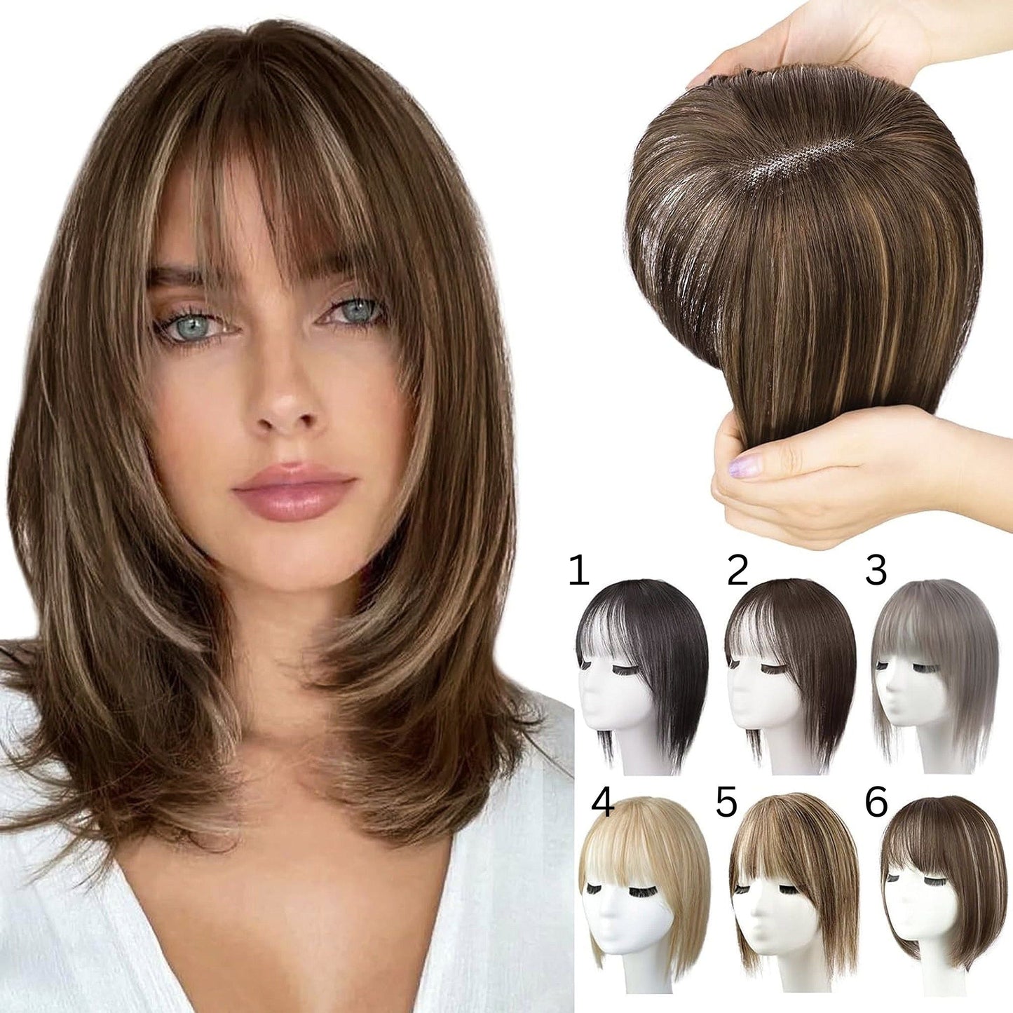 CrownLift | Volumizing haar topper pruik