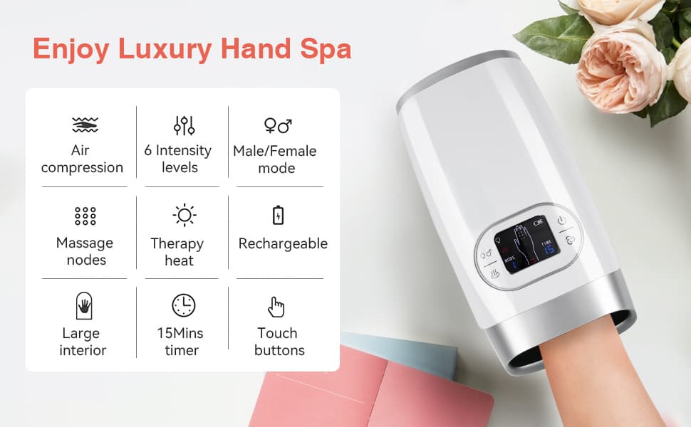 FlexiHands | Draagbare handmassager voor verlichting van pijn en verbeterde flexibiliteit