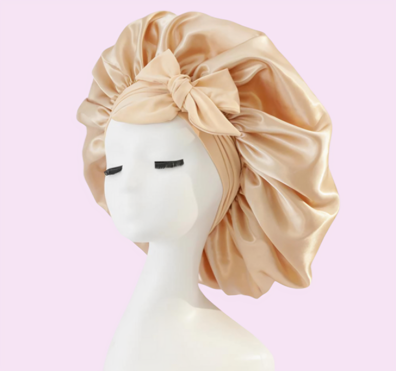 FrizzShield | Luxe zijden satijnen nachtmuts