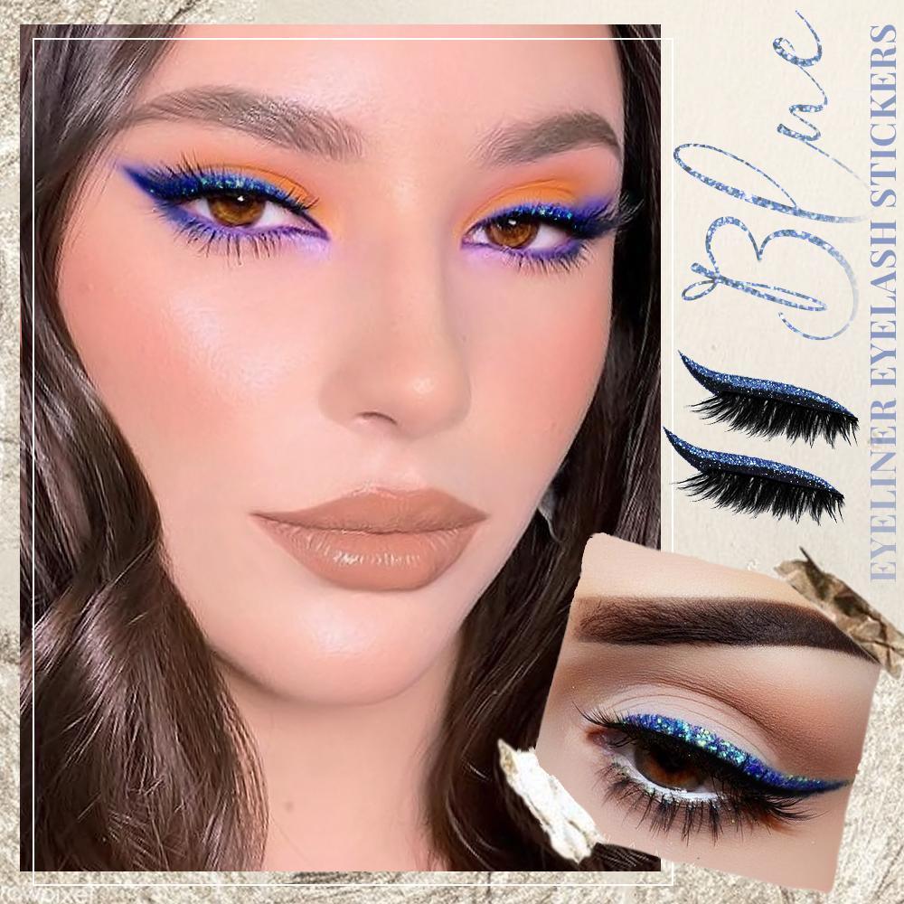 Reusable Glitter Eyeliner Eyelash Stickers - whambeauty