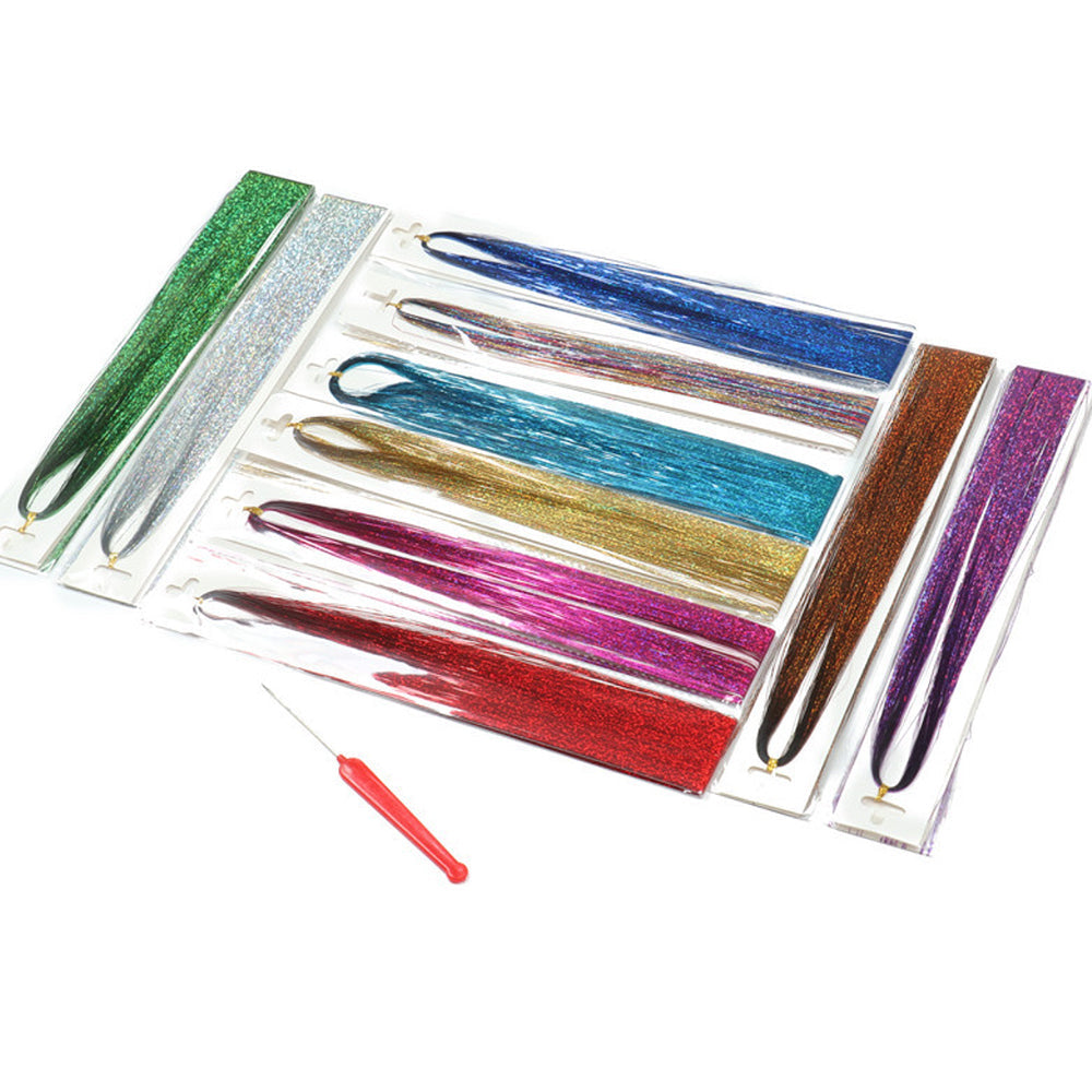 Glittery Tinsel Hair Extension - whambeauty