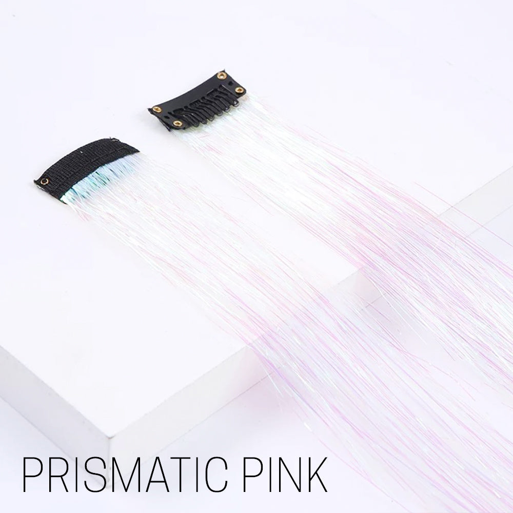 Glittery Tinsel Hair Extension - whambeauty