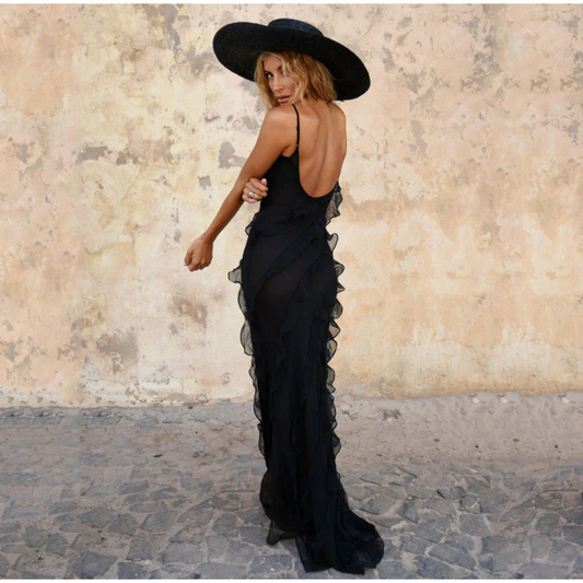 Auristelle | Maxi jurk met ruffles