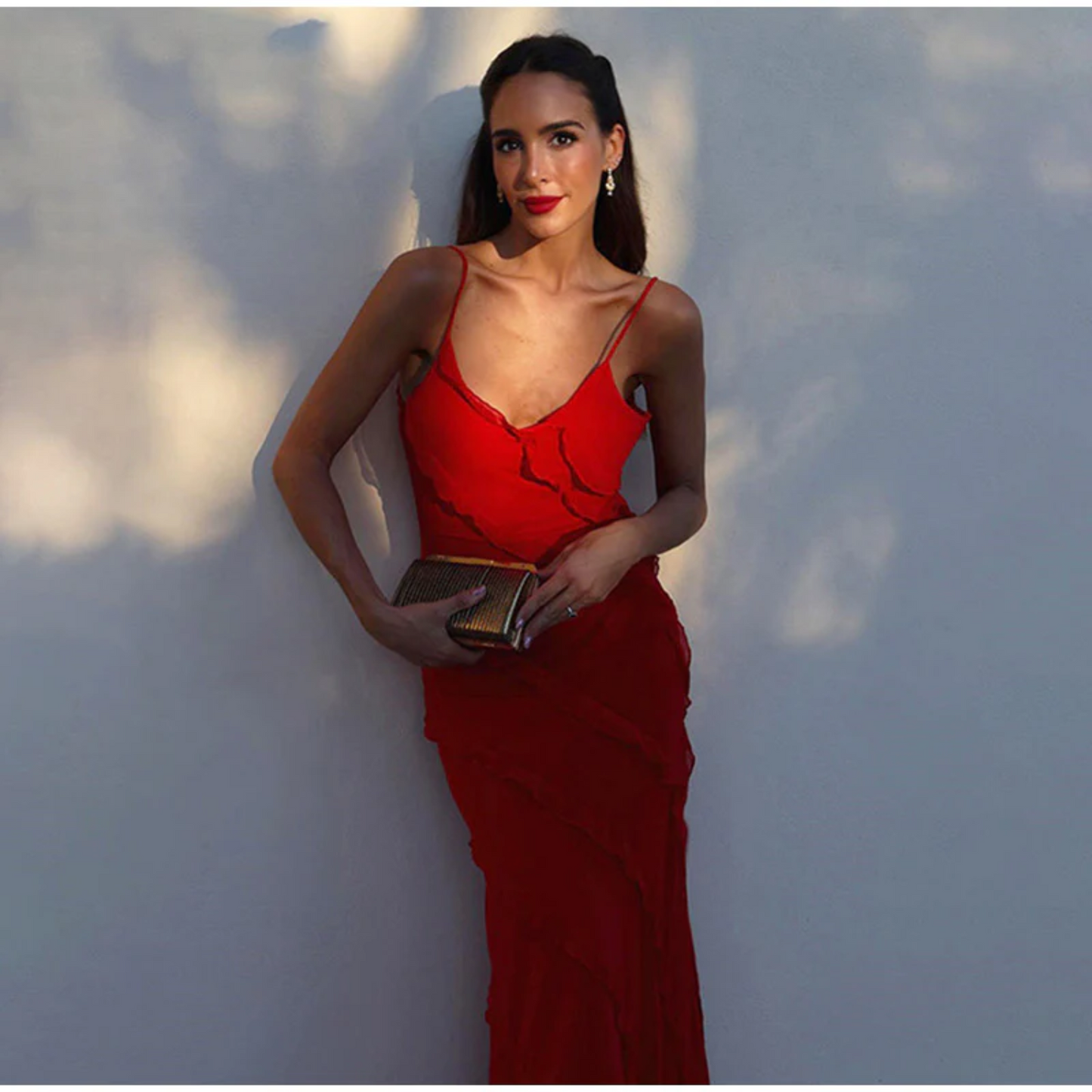 Auristelle | Maxi jurk met ruffles