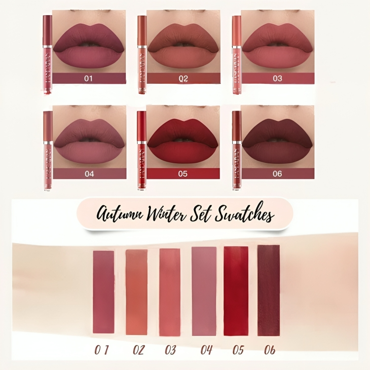 VelvetKiss | Matte vloeibare lippenstift kit