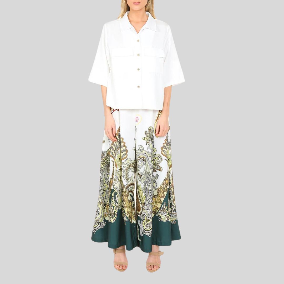 Seravyn | Paisley Palazzo Broeken Set