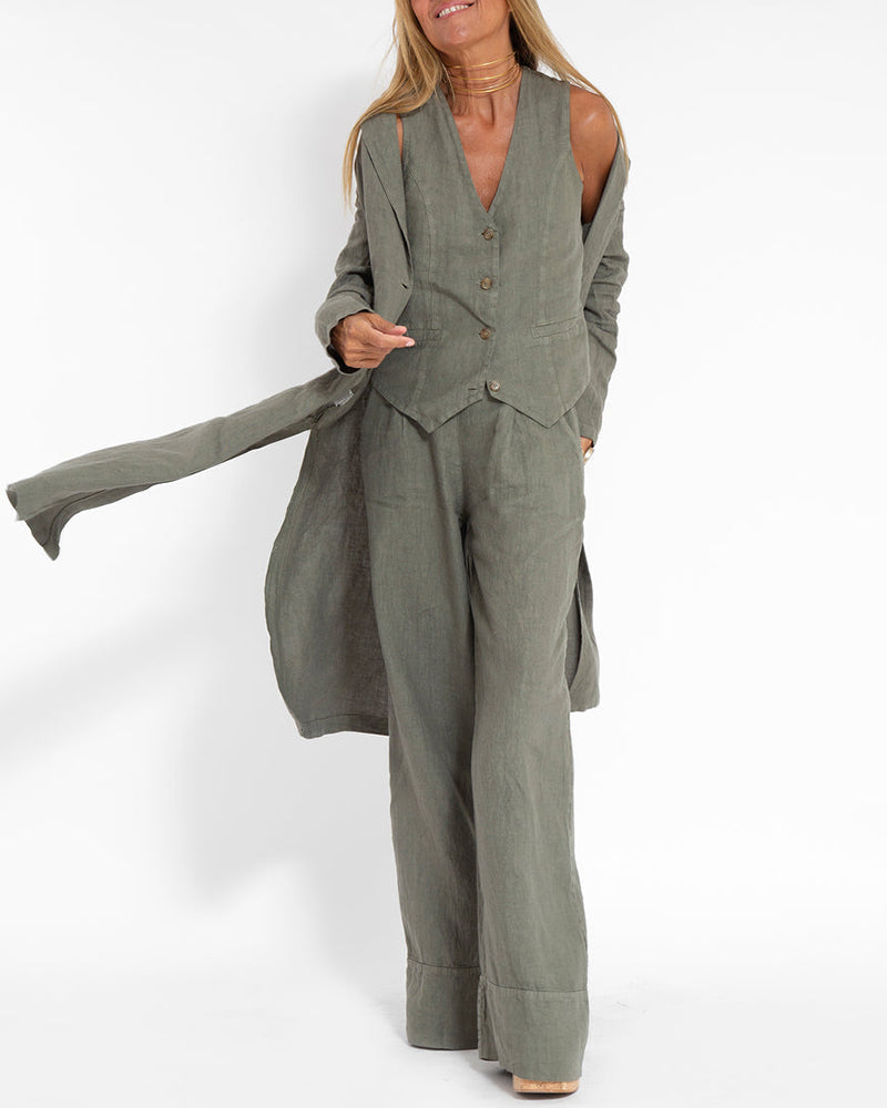 Ravela | Elegante 2-Delige Set Top & Wijde Broek