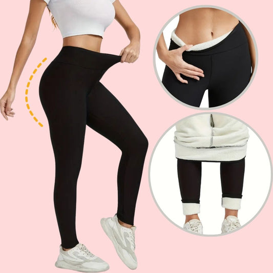 Novie | Stevige skinny legging met hoge taille en zak
