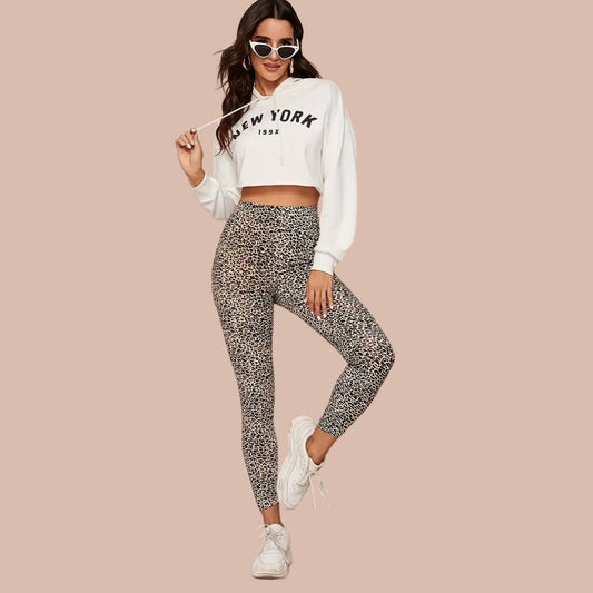 Luna | Legging met luipaardprint en hoge taille