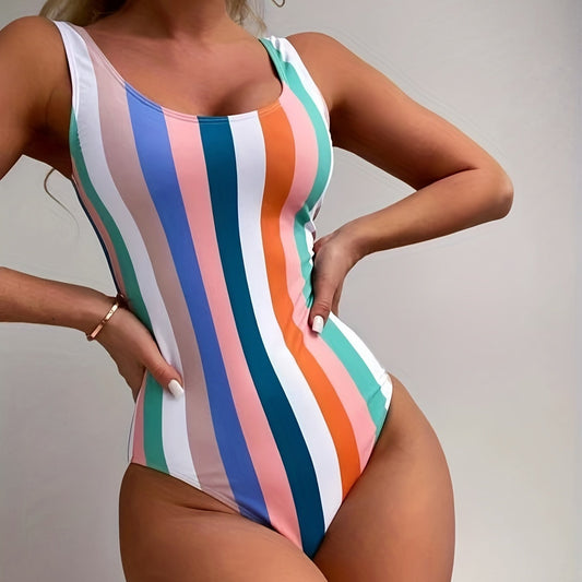 StripeMuse | Elegante gestreepte zwemkleding