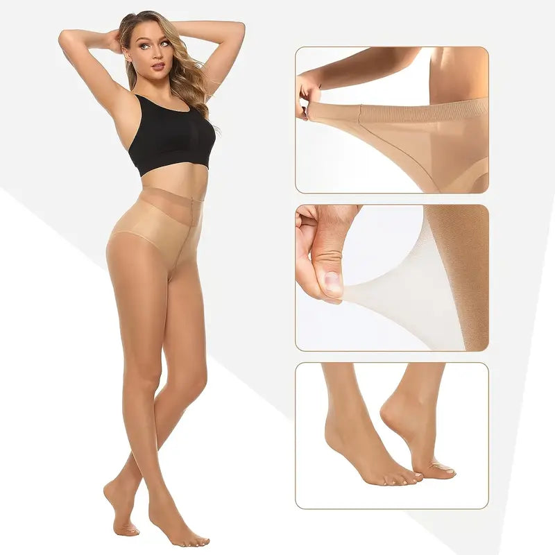 LuxeMesh | Semi-Transparante High-Waisted Panty Set (6 Pak)