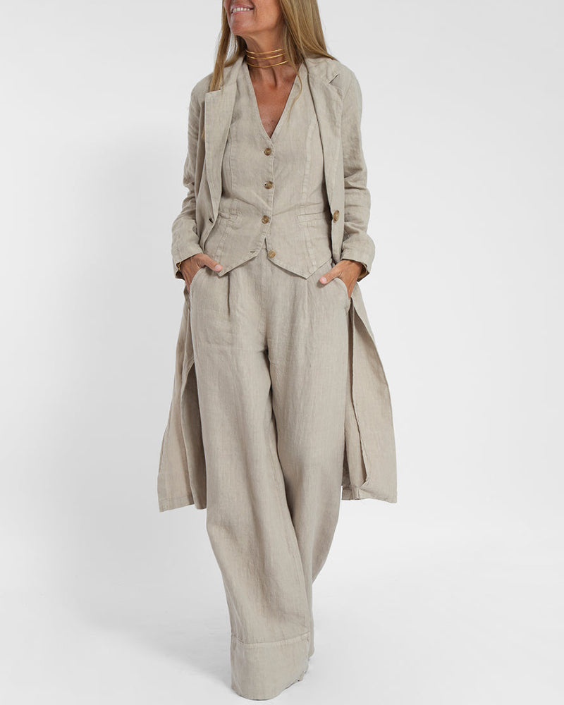 Ravela | Elegante 2-Delige Set Top & Wijde Broek