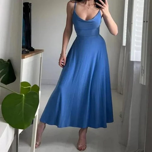 Bianca | Gedrapeerde Elegantie Maxi Dress