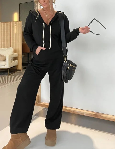 Sabrina | Jumpsuit van luxueus Frans badstof