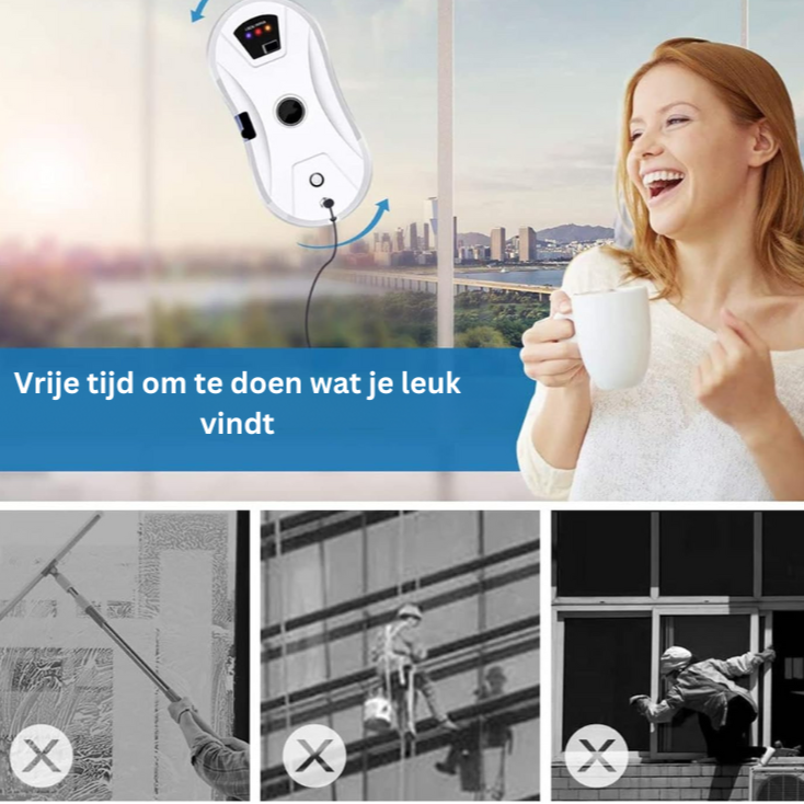 RoboCleaner | Nooit meer dure ramenlappers!