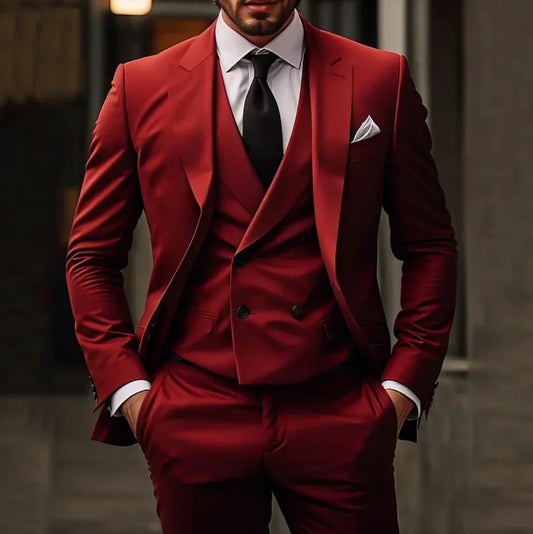 Caelvian | Elegant zakelijk kostuum voor mannen [vest, blazer + broek]