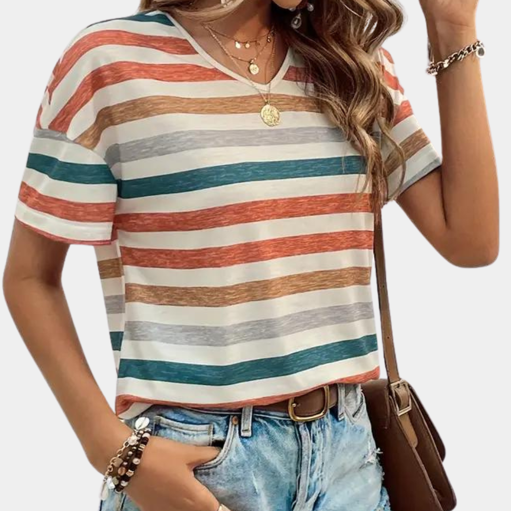 Strivana | Klassieke charme gestreept T-shirt