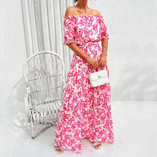 Elunara | Celeste Charm Off-Shoulder Jurk