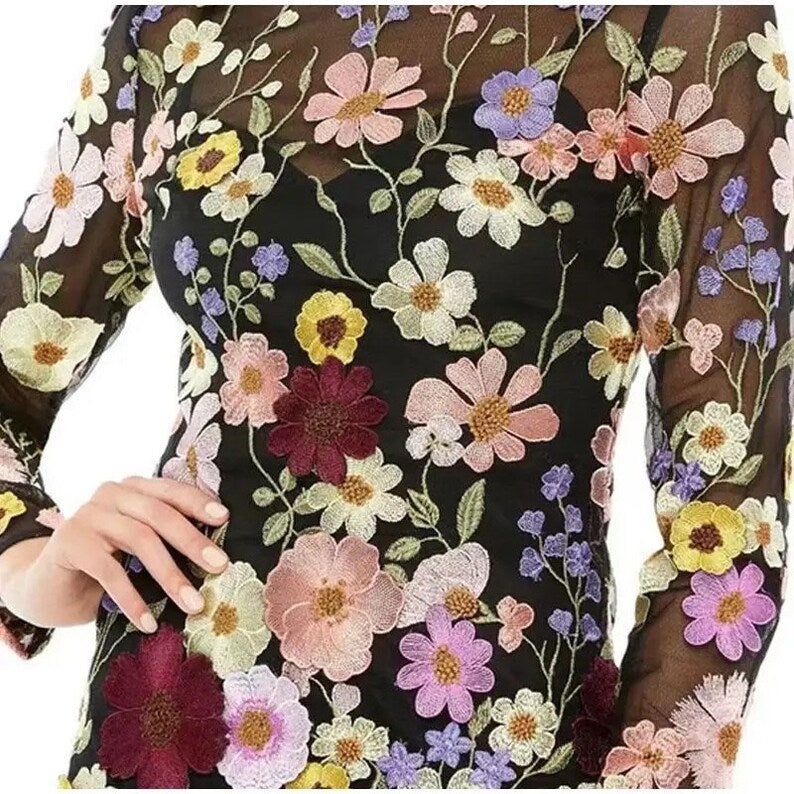 Faura | Bloom jurk met hoge kraag