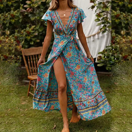 Shaina | Summer Muse Maxi Dress met ruches