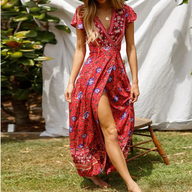 Shaina | Summer Muse Maxi Dress met ruches