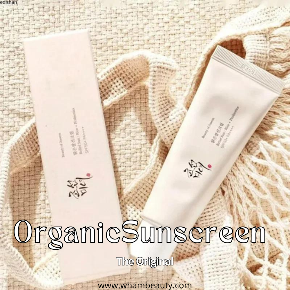 OrganicSunscreen | 50ml Rijst Probiotisch Biologische Zonnebrandcrème SPF 50+ PA++++