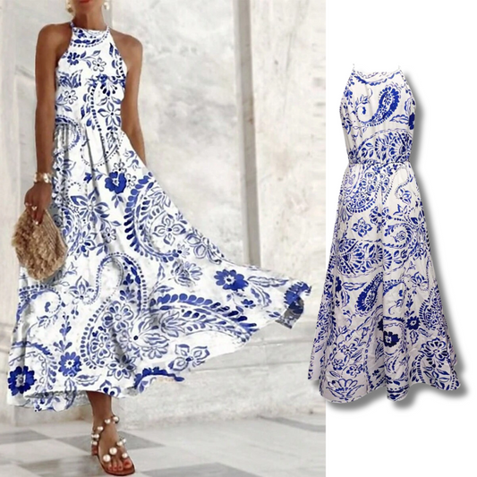 Maevira | Stijlvolle blauwe jurk