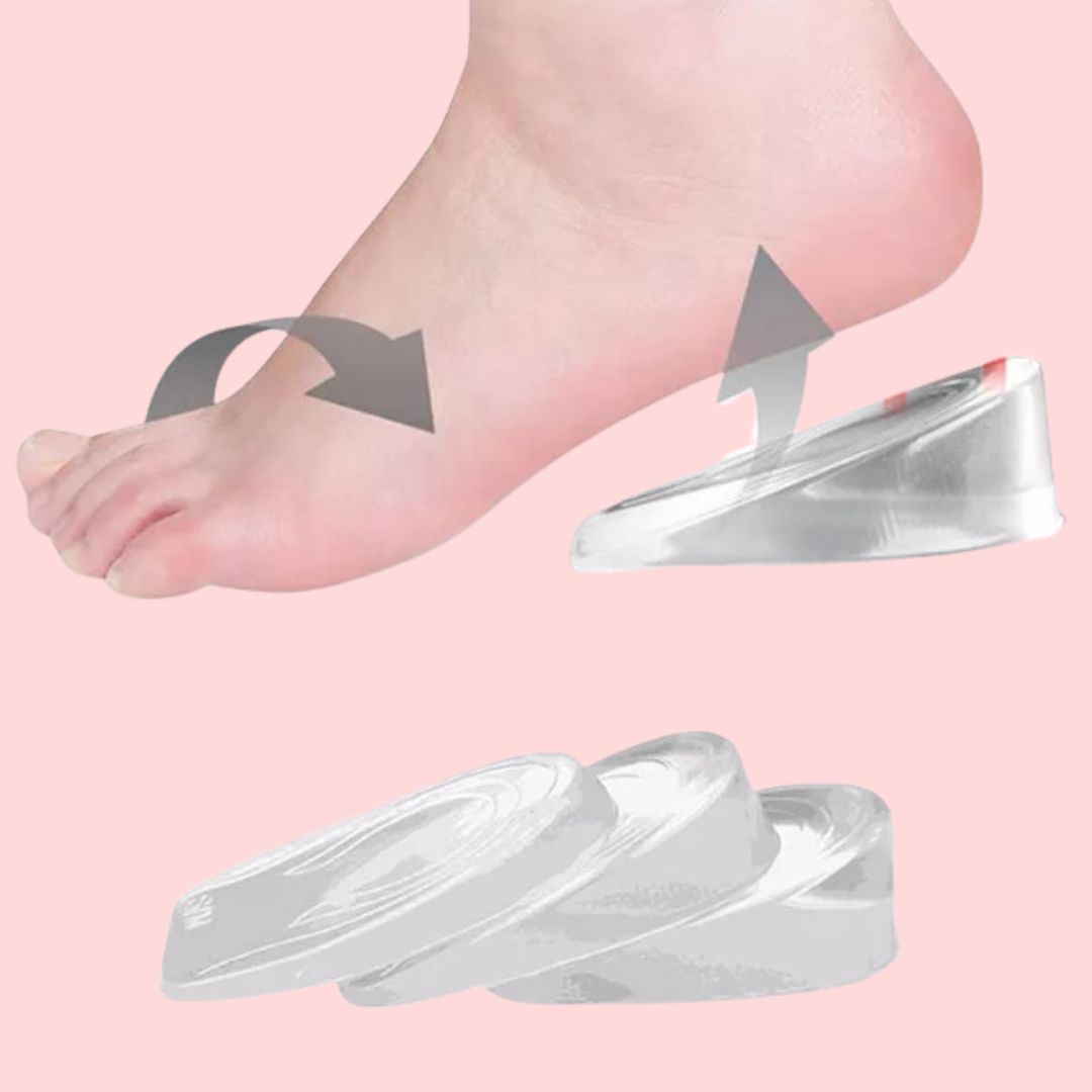 ElevateStep | Silicone Gel Heel Lift Inserts voor hoogte, comfort en ondersteuning