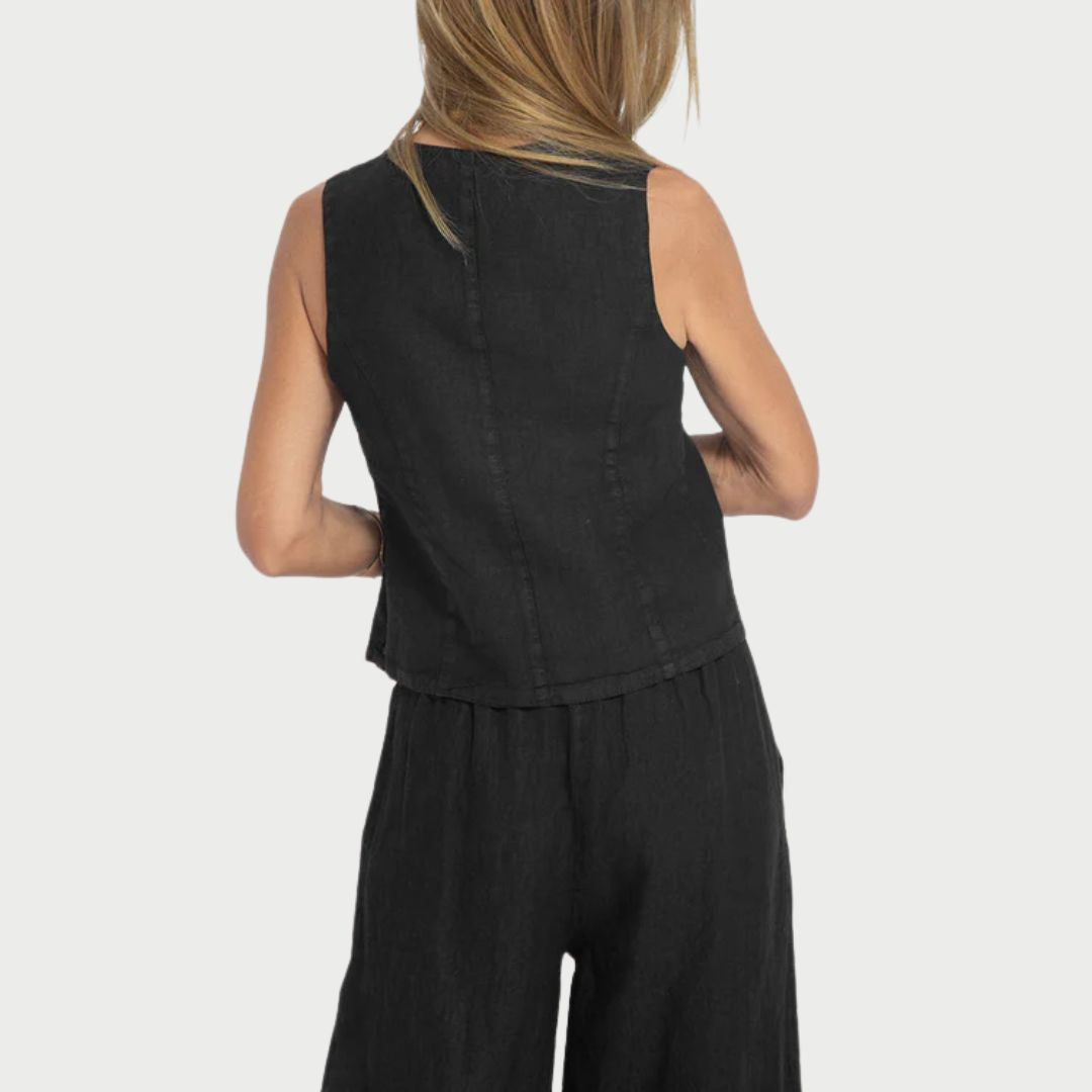 Ravela | Elegante 2-Delige Set Top & Wijde Broek