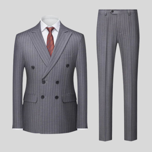 Draevon | Regal Crest Double-Breasted Suit