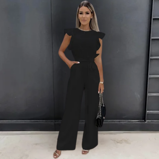 Virella | Vloeiende elegantie Jumpsuit met brede benen