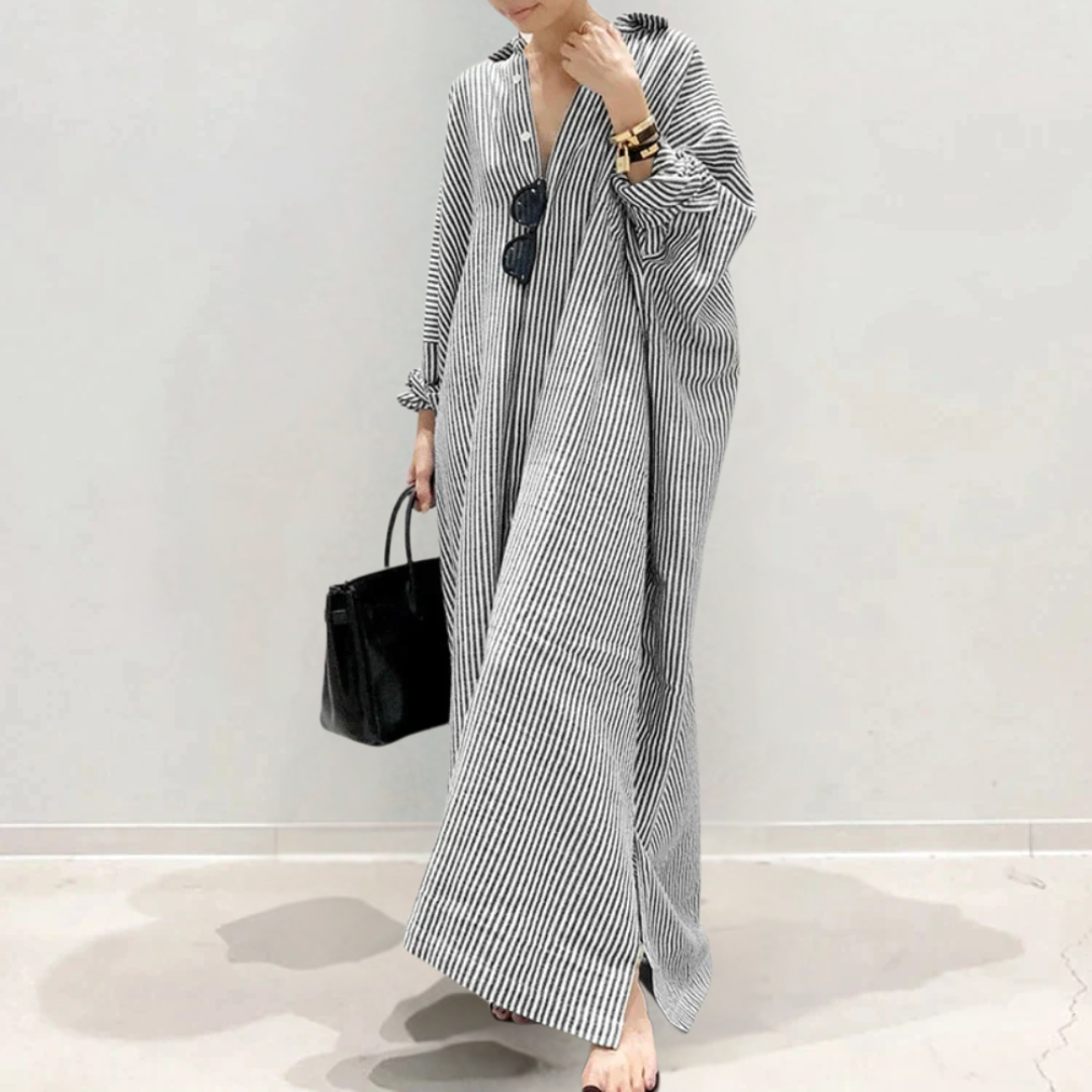 Skye | Gestreepte modejurk