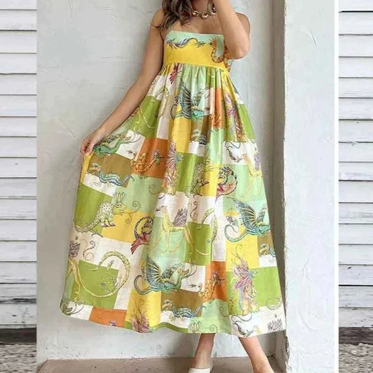 Venna | Maxi Dress Gebeeldhouwde Elegantie
