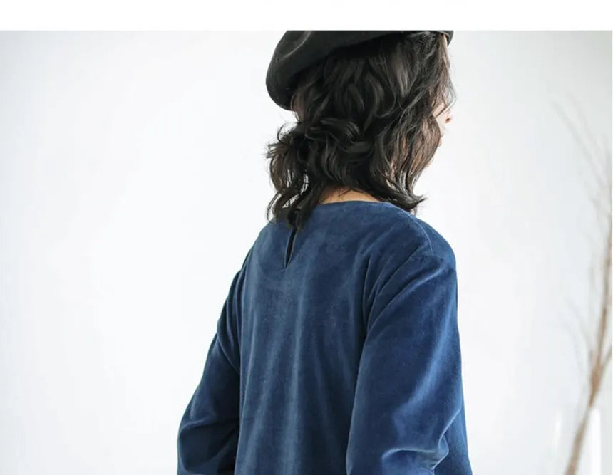 Cordeliane | Parisian Grace Corduroy Jurk