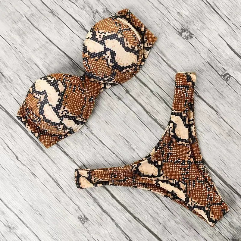 Zaryssa | Strapless Jungle Queen Bikini