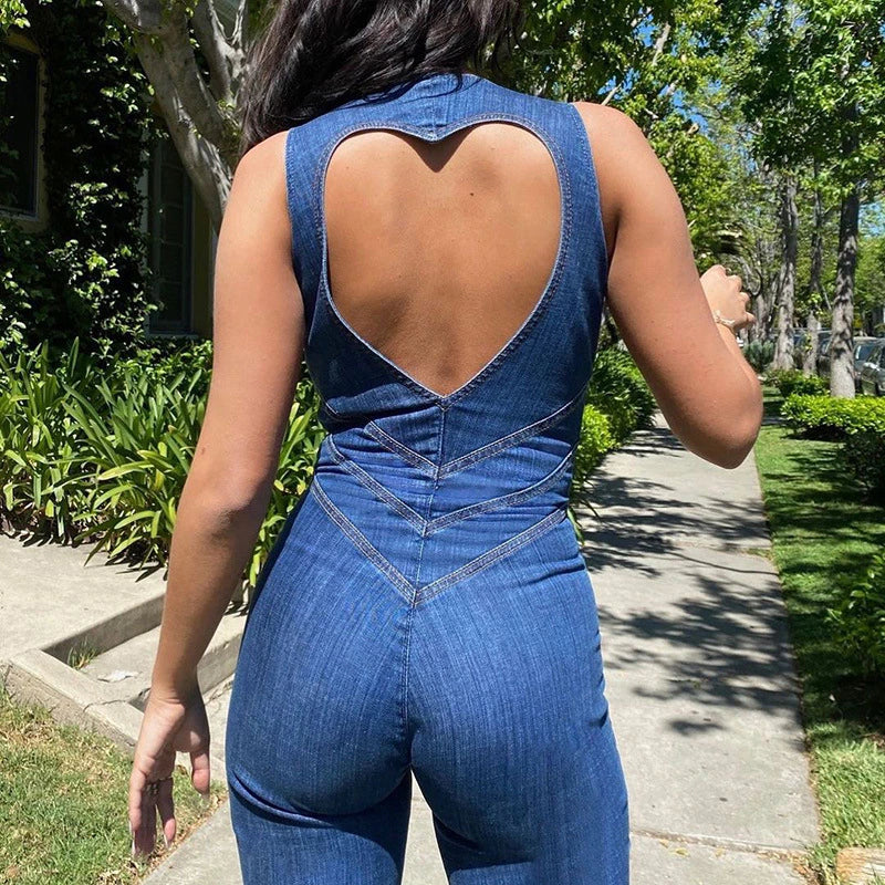 Nyvoura | Bodycon jumpsuit zonder hartjes