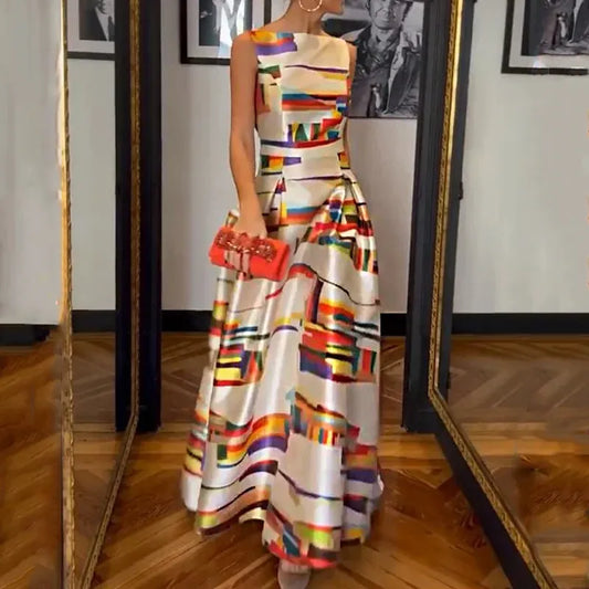 Vernice | Vintage Bloom Zomer Maxi Jurk